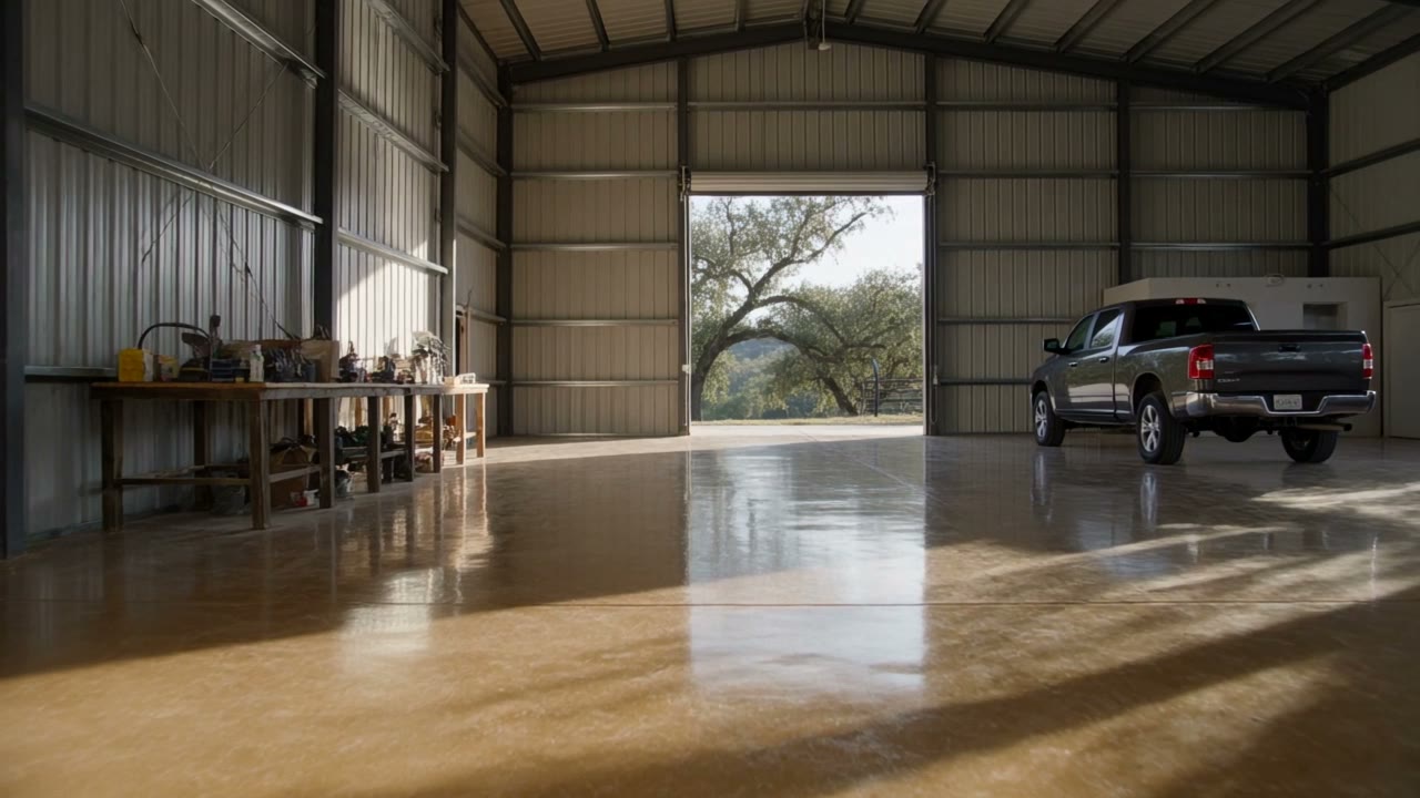Epoxy flooring in Bulverde, Texas
